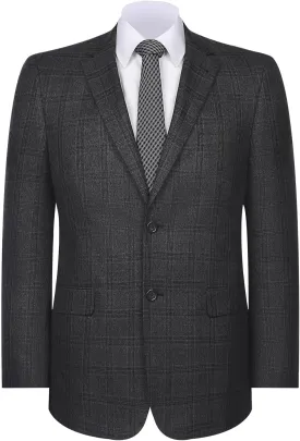AMY ZHU Men's Sport Coat Stylish Classic Fit Casual Plaid Blazer 2 Button Lightweight Sports Jacket for Daily Wear