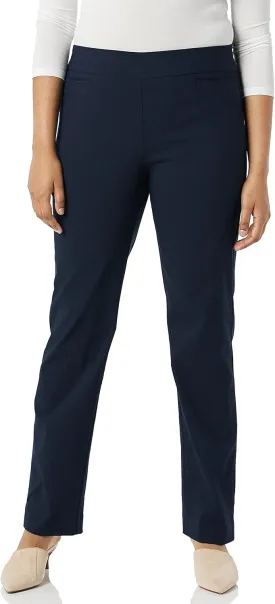 Briggs New York Women's Super Stretch Millennium Welt Pocket Pull on Career Pant (Average & Short & Tall Length)