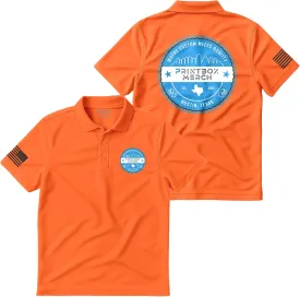 Custom Polo Shirts for Men, Add Any Logo or Text, Mens Polo Shirts Perfect for Golf, Work, Leisure, Short Sleeve Shirt
