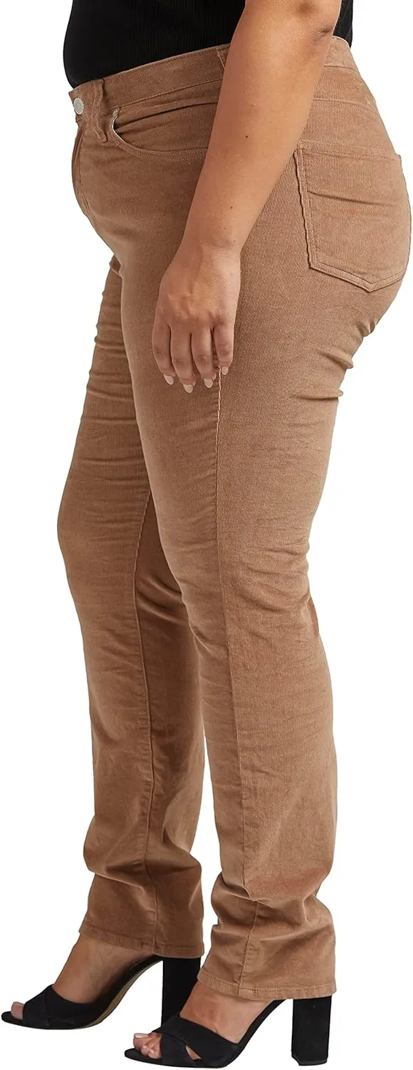 JAG Women's Plus Size Ruby Mid Rise Straight Leg Pants-Legacy