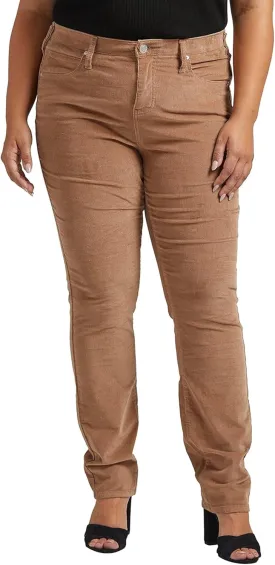 JAG Women's Plus Size Ruby Mid Rise Straight Leg Pants-Legacy