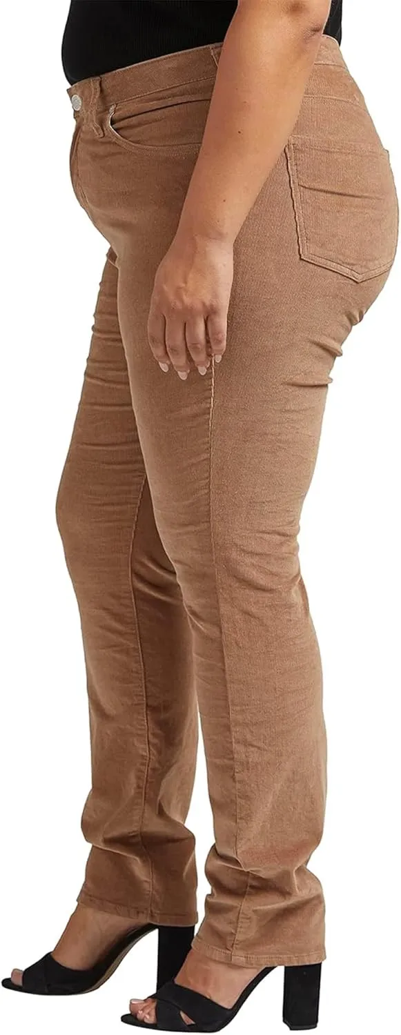 JAG Women's Plus Size Ruby Mid Rise Straight Leg Pants-Legacy