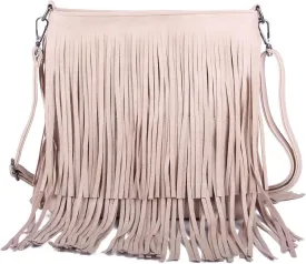 Lanpet Women Fringe Tassel Cross Body Bag Leisure Shoulder Bag