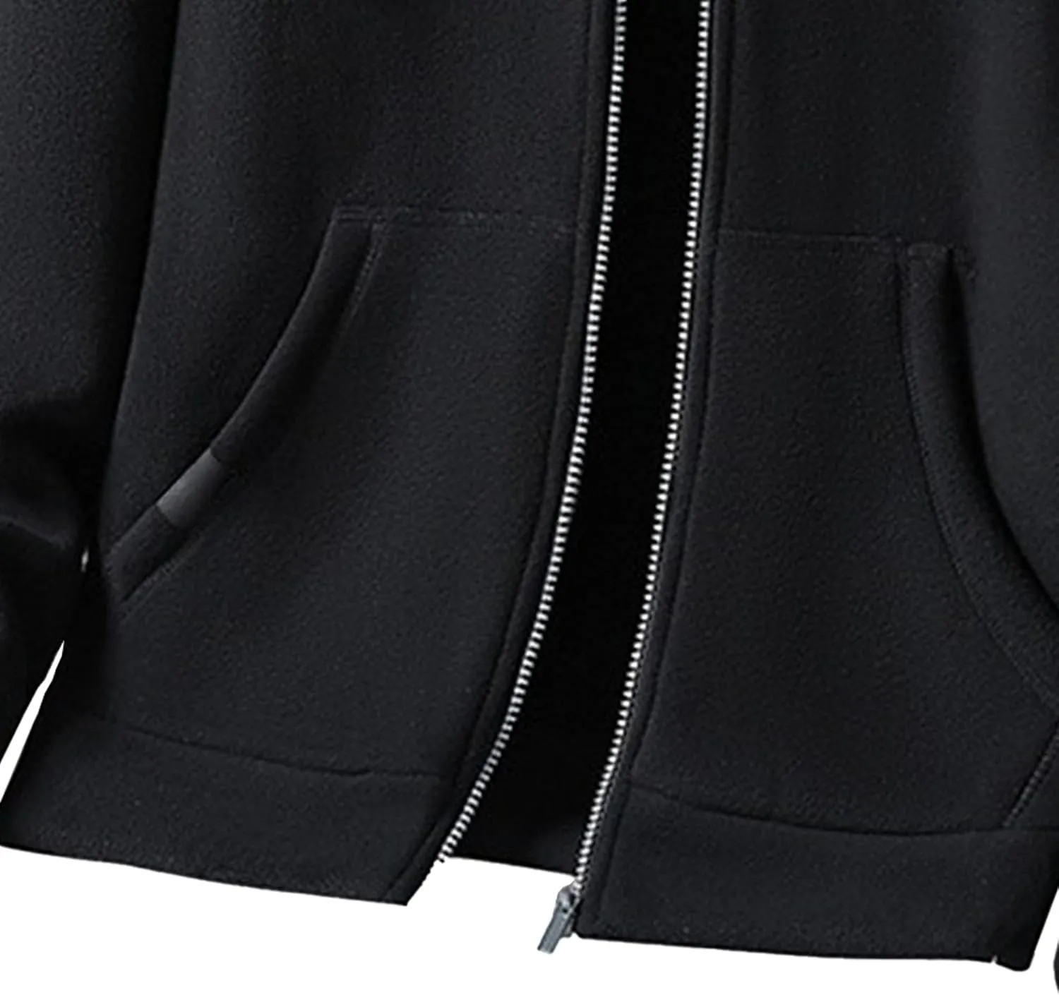 Men's Winter Warm Zip Up Hoodie Heavyweight Fleece Hoooed Sweatshirt Trendy Zip Up Fleece Fashion Outfits