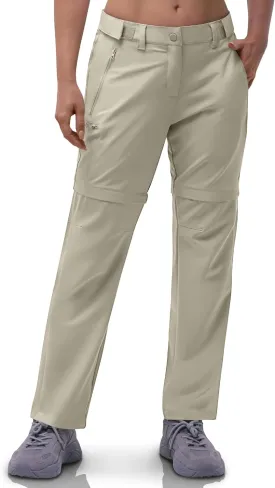 Outdoor Ventures Women's Convertible Pants, Quick Dry Hiking Zip-Off Pants, Stretch Lightweight Cargo Pants