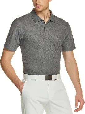TSLA Men's Short Sleeve Polo Shirts, Regular fit Quick Dry Golf Shirts, Sports Performance Dri Flex Tech Solid Top Shirts