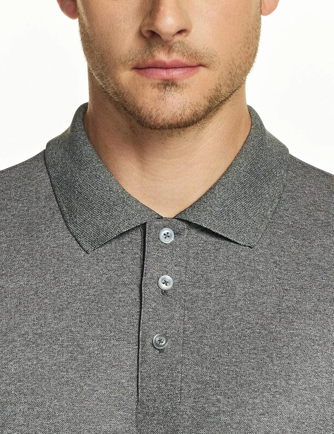 TSLA Men's Short Sleeve Polo Shirts, Regular fit Quick Dry Golf Shirts, Sports Performance Dri Flex Tech Solid Top Shirts