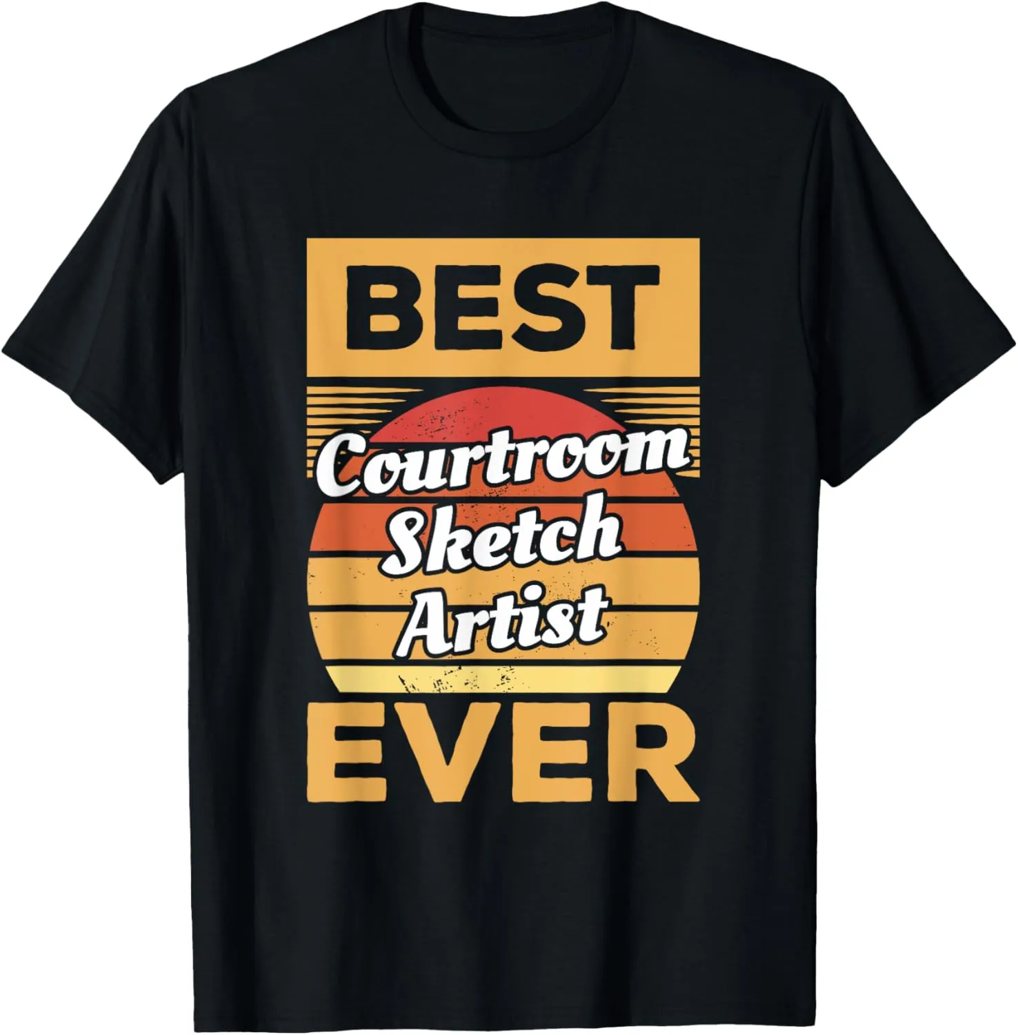 Vintage Best Courtroom Sketch Artist Ever Sketching T-Shirt