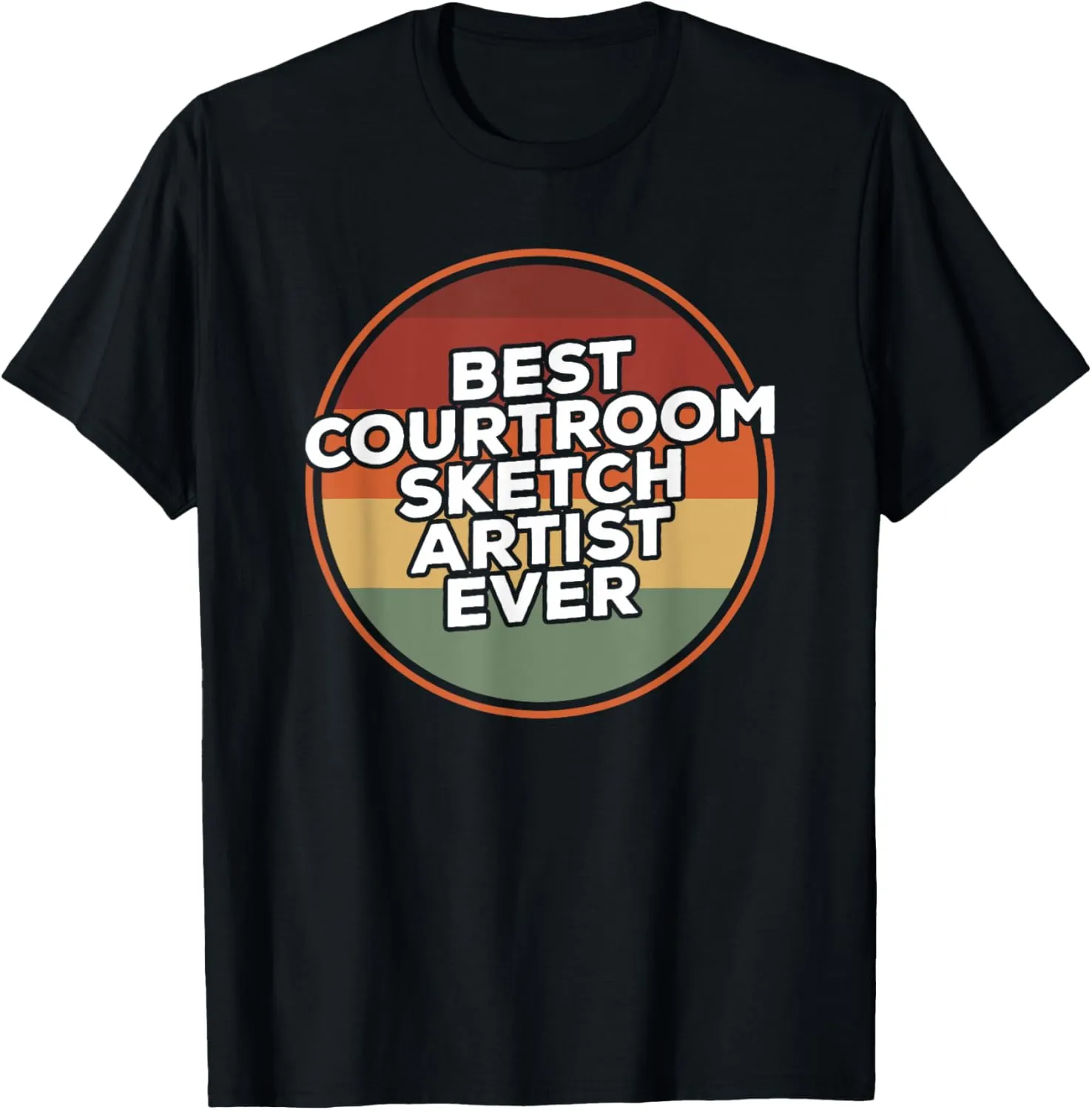 Vintage Best Courtroom Sketch Artist Ever Sketching T-Shirt