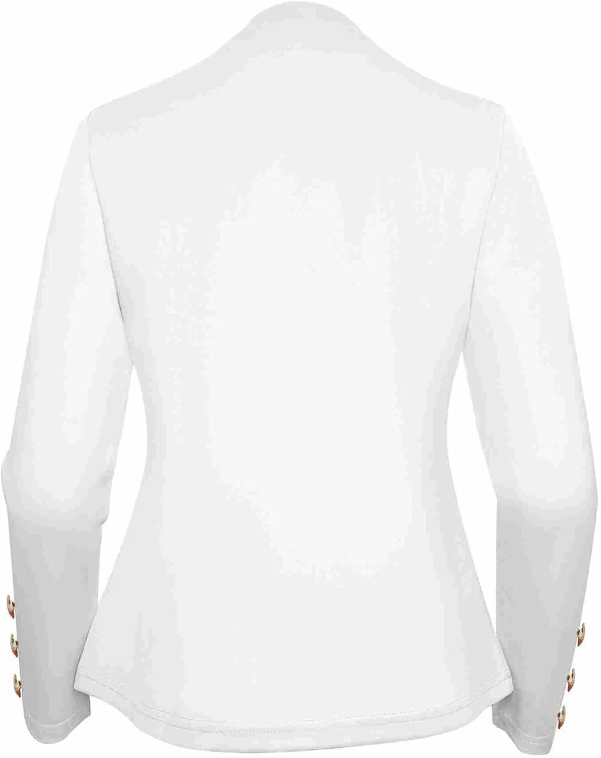 Women's Double Button Loose Fit Suit Jackets Notch Lapel Work Office Blazers Casual Open Front Blazer