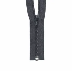 YKK #5 Coil 1-Way Open End Zippers - Dark Grey